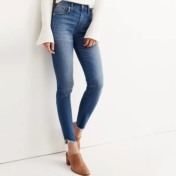 Madewell Short 10" High-Rise Skinny Jeans: Tulip-Hem Edition - Picture 1 of 10